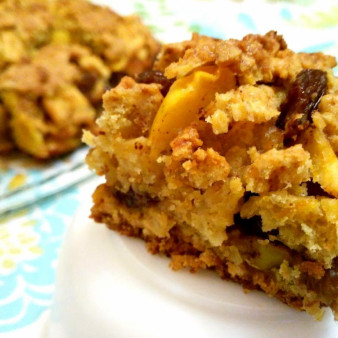 Яблочный пирог из овсяного теста