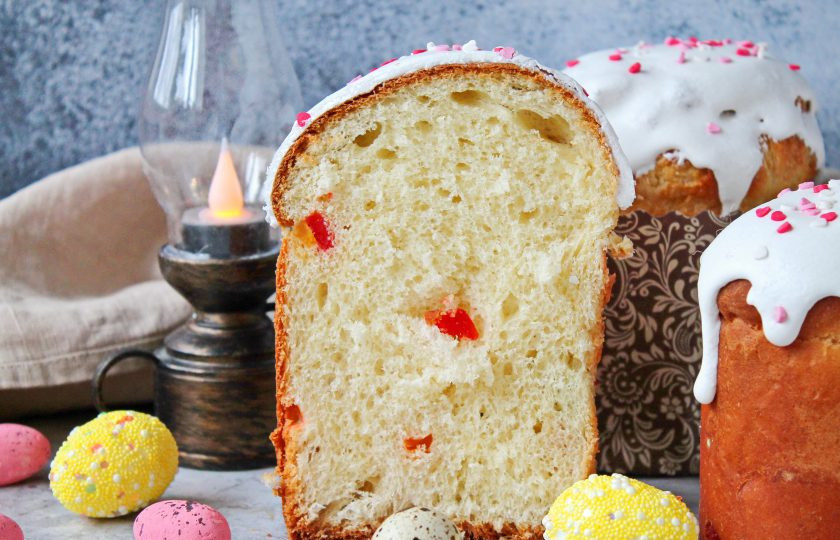 1. Этап. Очень мягкий пасхальный кулич: Светлого праздника и приятного аппетита!