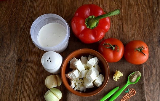 1. Этап. Шахи панир: Подготовьте все необходимые продукты.