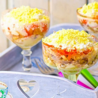 Салат Мимоза порционный