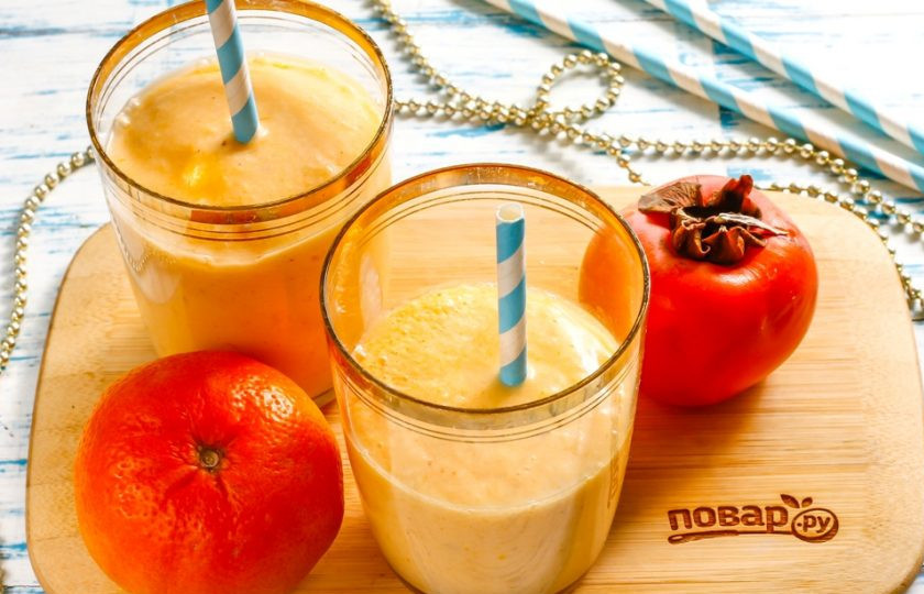 1. Этап. Полезный смузи: Разлейте напиток в стаканы или чашки, подайте к столу с трубочками.