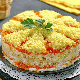 Салат Французская мимоза