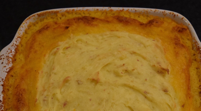 1. Этап. Картофельное пюре с мясом: 4. Запекаем примерно 30 минут при 200 градусах. Готово!