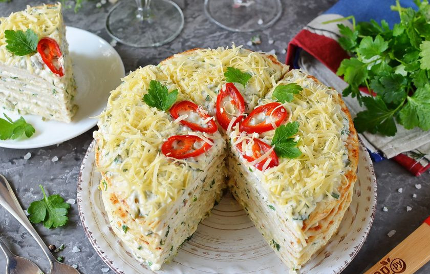 1. Этап. Закусочный торт для мужчин: Угощайте ваших мужчин, они будут довольны!