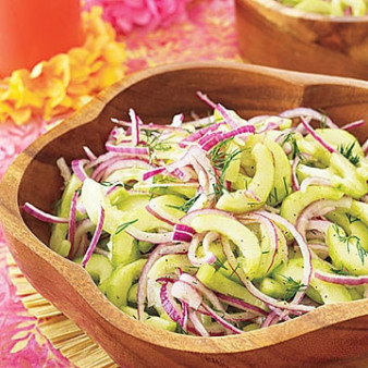 Недорогой салат (огуречный)