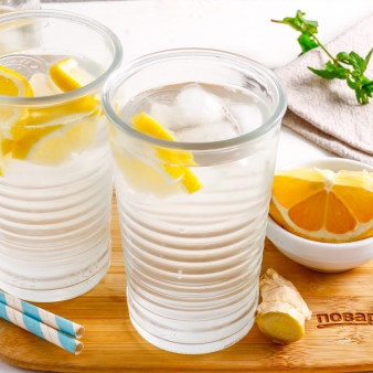 Имбирный лимонад с медом