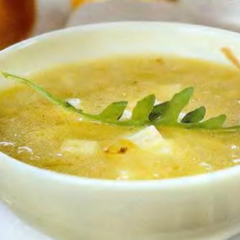 Суп из репчатого лука с брынзой