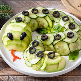 Вегетарианский салат Змея