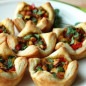Слоеные корзиночки с овощами