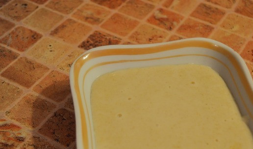 1. Этап. Каша молочная из толокна: Готовую кашу переложить в тарелку.