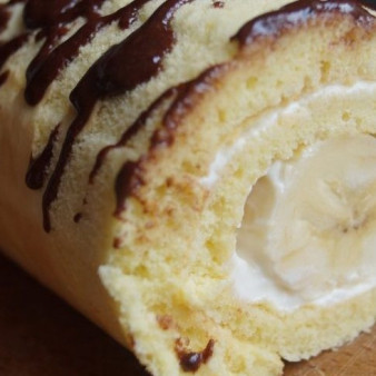 Рулет с бананом