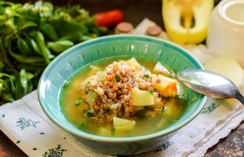 1. Этап. Картофельный суп с гречкой: Приятного вам аппетита!