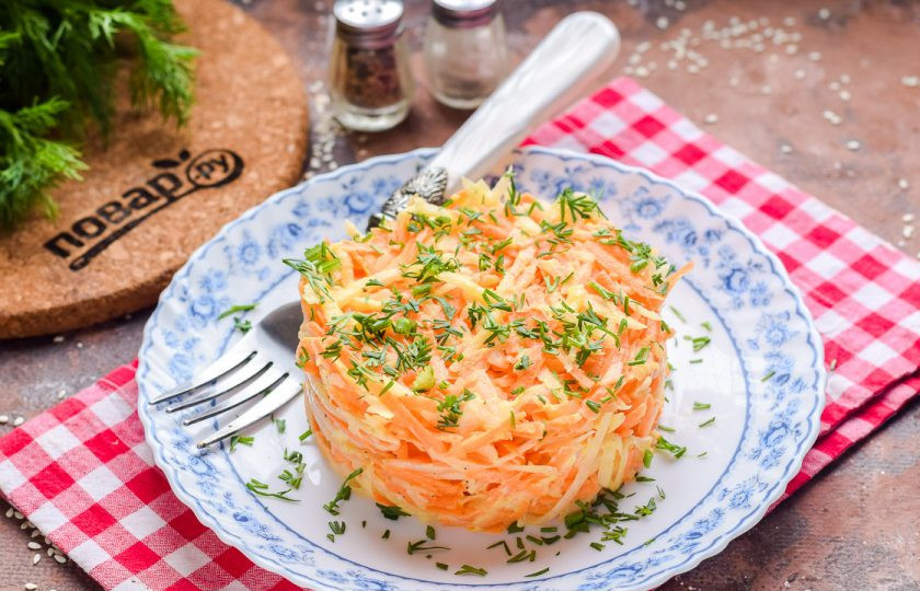 1. Этап. Салат с дайконом и майонезом: Приятного аппетита!