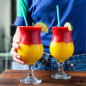 Virgin Raspberry Mango Margarita Slushies