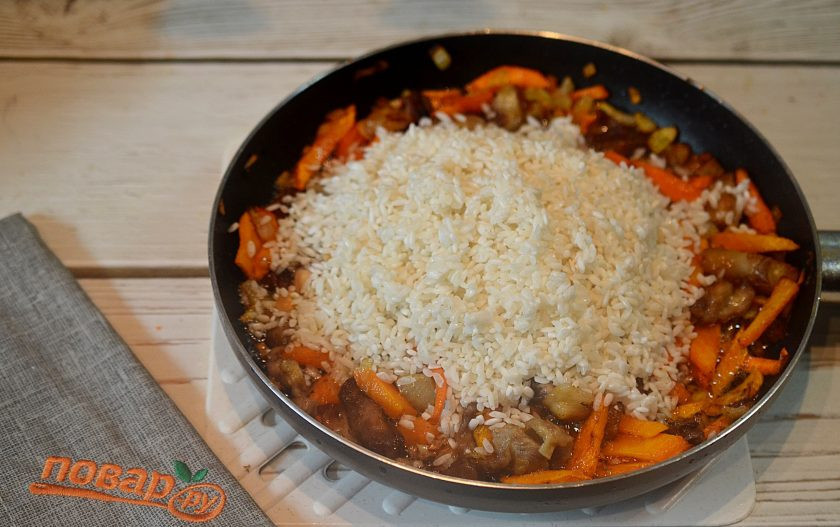 1. Этап. Оши палов: 11. Затем рис.