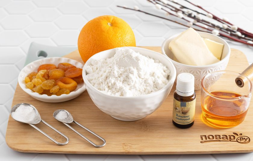 1. Этап. Кулич из рисовой муки: Подготовьте все ингредиенты.