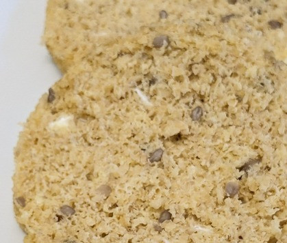 1. Этап. Булочка из отрубей в микроволновке: Структура у такой булочки, как у хлеба, по вкусу, как овсяный хлеб.