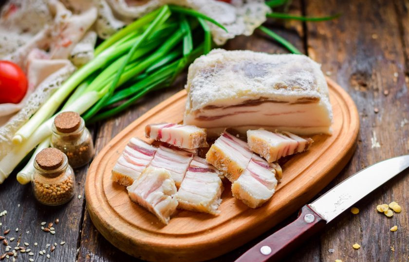 1. Этап. Сало засоленное: Приятного аппетита!