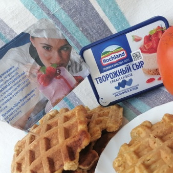 Вафли с хурмой