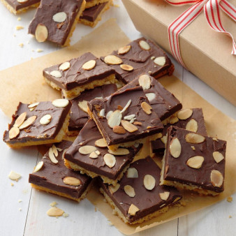 Fudge-Topped Shortbread