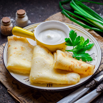 Блины на майонезе без яиц