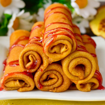 Заварные блины на кефире и молоке