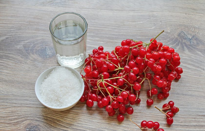 1. Этап. Варенье из калины без косточек: Подготовьте все необходимые ингредиенты для приготовления варенья из калины без косточек.