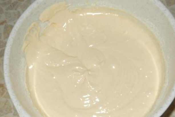 1. Этап. Торт для мужчины: Получается тесто, как на фото.