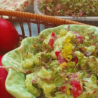 Салат с редисом и руколой Зелёнка