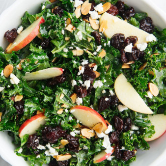 Kale Salad With Apples and Toasted Almonds