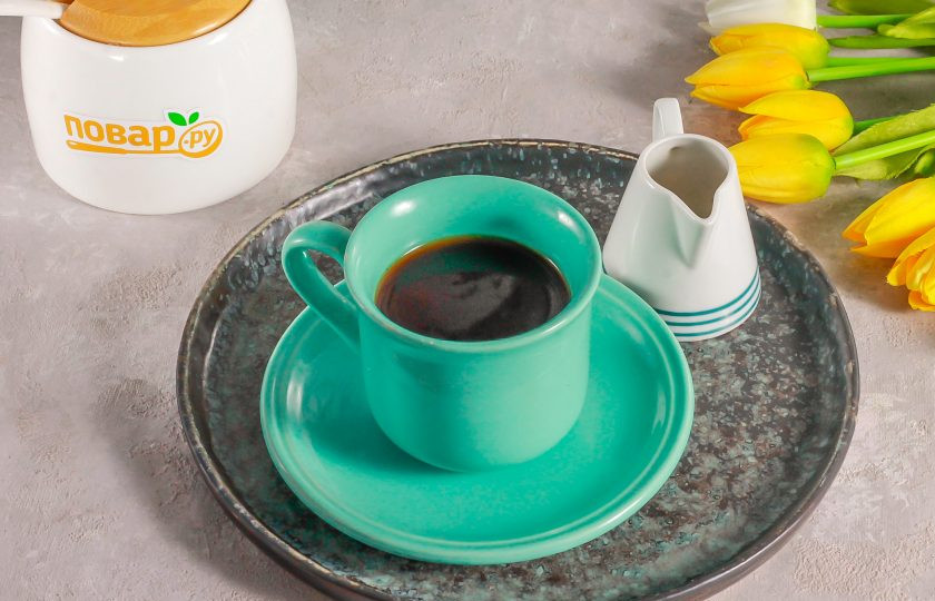 1. Этап. Кофе Американо в турке: Чтобы получить 