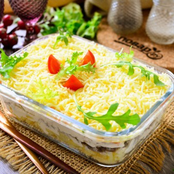 Салат Президент с мясом