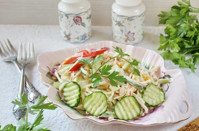 1. Этап. Салат Лиза: Оформите и украсьте по своему вкусу. Салат 