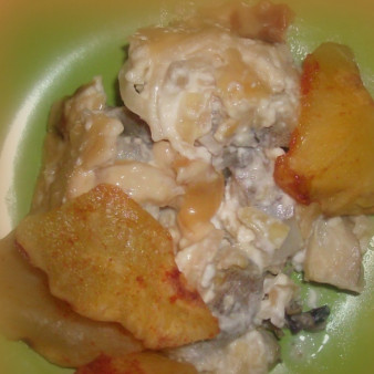 Минтай тушеный в майонезе