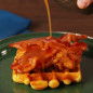 This Maple Bourbon Chicken & Waffle Sandwich Is How You Do Breakfast Better