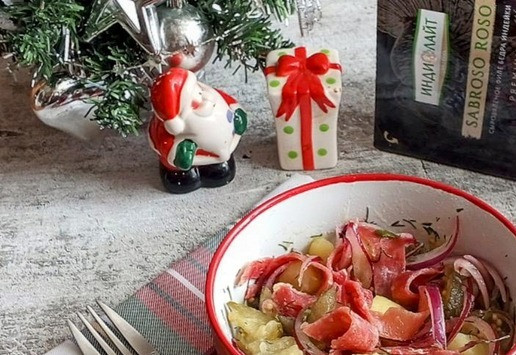 1. Этап. Салат послепраздничный Застольный: Салат готов. Можно подавать сразу.