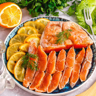 Засолка красной рыбы с лимоном