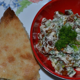 Салат с баклажанами