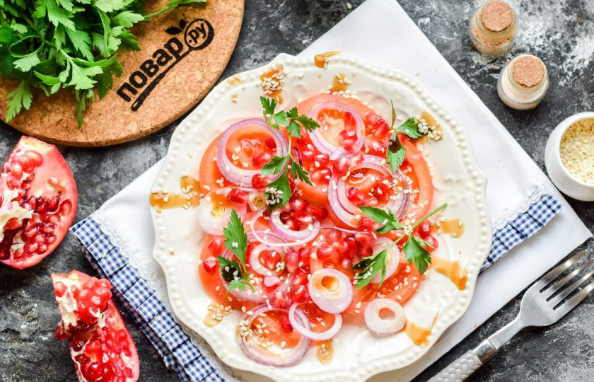 1. Этап. Салат Бакинский с гранатом: Приятного аппетита!