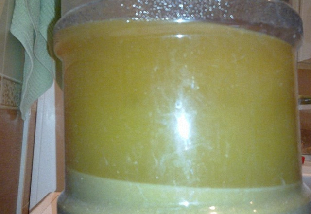 1. Этап. Брага из риса для самогона: Когда рис разварится (примерно через час), снимаем его с плиты. Солод измельчаем в блендере, добавляем в рис, убираем все в теплое место. Смесь должна настояться на протяжении как минимум пары часов. Затем разогреваем до 60 градусов оставшиеся 2 литра воды. Смешиваем их с дрожжами и доливаем в нашу брагу.