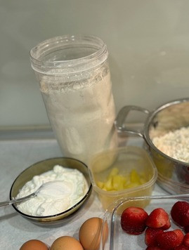 1. Этап. Творожные ватрушки на творожном тесте: Подготовить продукты