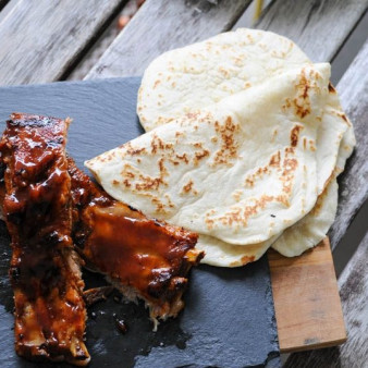 Свиные ребра барбекю