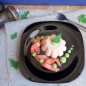 Томатно-йогуртовая панна-котта За день до приготовления панна - котты необходимо приготовить йогурт. Для этого молоко слегка подогреть, снять с огня и всыпать закваску ТМ