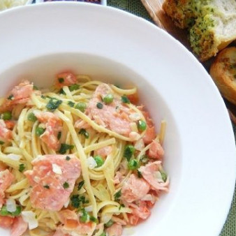 Паста с красной рыбой