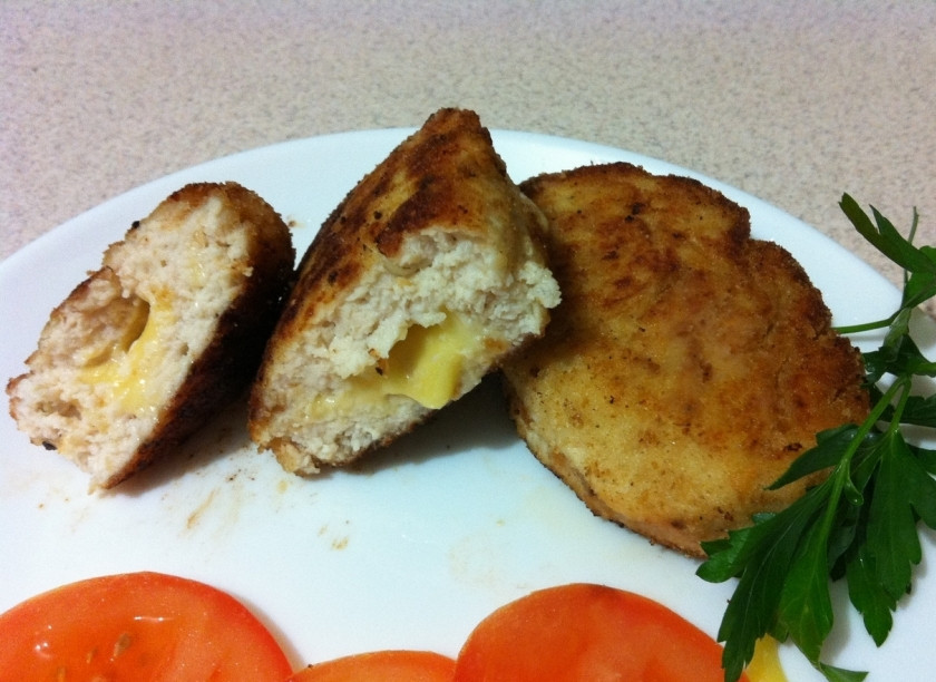 1. Этап. Котлеты с грибами и сыром: 12. Приятного аппетита!