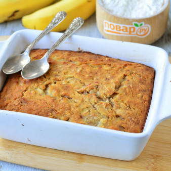 Диетический банановый пирог