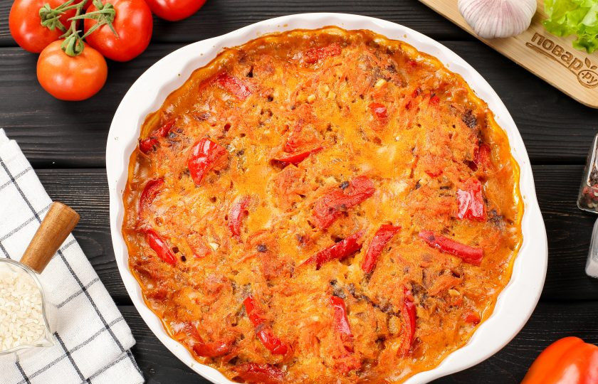 1. Этап. Ленивые голубцы с болгарским перцем: Ленивые голубцы с болгарским перцем готовы.