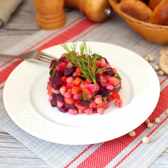 Винегрет с нутом