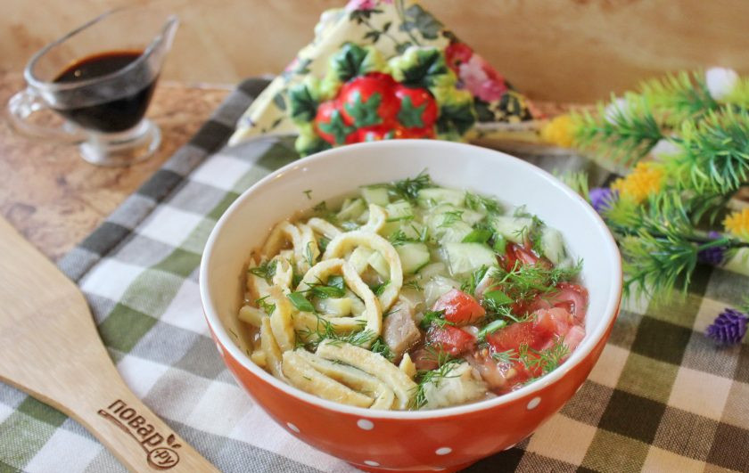 1. Этап. Корейская окрошка Кукси: Корейская окрошка 