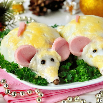 Фаршированные кальмары Мышки